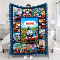 Personalized Thomas The Train Blanket, Thomas & Friends Birthday Blanket