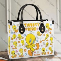Tweety Bird Women Leather Handbag, Vintage