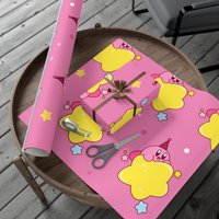 Kirby Birthday Wrapping Paper | Kirby Gift Wrap Papers Happy Birthday