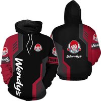 Personalized Wendy's Hoodie, Fast Food 3d Printed Hoodie