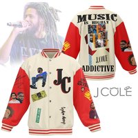 J Cole Vintage Baseball Jacket, J.cole Addictive Jacket