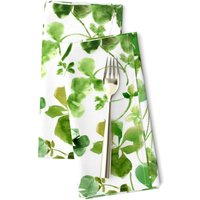Watercolor Shamrock Large St Patrick's Day Napkins