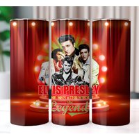 Elvis Tumbler With Lid And Straw
