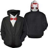 Costume Saw, Saw Reverse Bear Trap Movie Costume 3d Hoodie