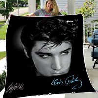 Elvis Presley Blanket, King Of Rock And Roll Blanket