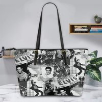 Elvis Presley Leather Tote Bag