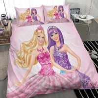 Barbie Quilt Cover Soft Three-piece Bedding Set Custom