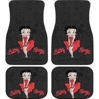 Betty Boop Car Floor Mat, Betty Boop Cat Cartoon Car Floor Mat