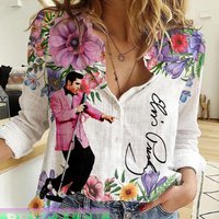 Elvis Presley Linen Blouse