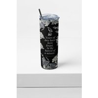 Edgar Allan Poe Quote Tumbler With Lid And Straw