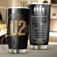 U2 Band Stainless Steel Tumbler | Unique U2 Gift
