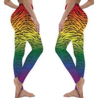 Rainbow Tiger Pattern Leggings