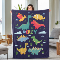 Dinosaur Blanket,custom Baby Fleece Blanket