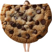 Novelty Chocolate Chip Cookie Round Blanket