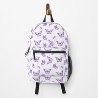 The Purple Butterfly Print Backpack