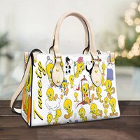 Tweety Bird Women Leather Handbag