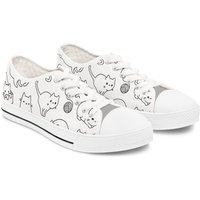 Kitten And Yarn Women's Low Top Sneakers-cats