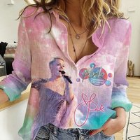 P!nk Pink Singer Summer Carnival 2024 Tour Women Casual Shirt