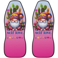 Zen Gnomes Car Seat Covers Featuring Meditating Gnome Design