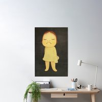 Vintage Yoshimoto Nara | Angry Baby Girl Classic Semi-glossy Paper Poster