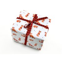 Fox Wrapping Paper - Woodland Themed For Christmas