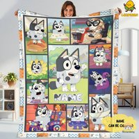 Personalized Blueydad Fleece Blanket | Custom Blueydad Fleece Blanket