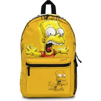 Bartholomew Simpson Yellow Kids School Backpack, School The Simpsons Bag