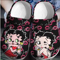 Custom Betty Boop Clog Slippers, Personalized Betty Boop Sandals Clog