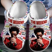 Custom Weeknds Music Clog Shoes, Weeknds Shoes, Custom Name Shoes