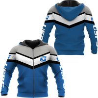 Postal Service Hoodie, Postal Worker 3d Printed Zip Hoodie