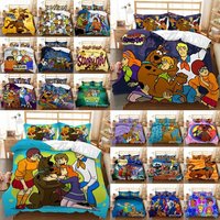 3d Scooby-doo Quilt Duvet Set Bedding Set Pillowcase Single Double Queen Gift