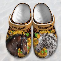 Custom Horse Personalized Clogs Shoes Gift For Horse Lovers