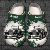 Upload Photo Car Personalized Clogs Shoes Gift For Car Lovers