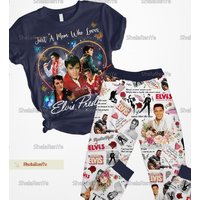 Vintage Elvis Presley Pajamas, Elvis Presley Lovers Pajamas Set