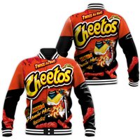 Snack Cheetos Xtra Flamin Hot Group Halloween Baseball Jacket