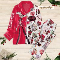 Hazbin Hotel Angel Dust Pajamas Set