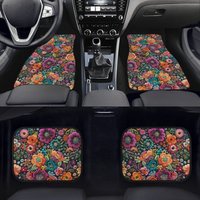 Women's Floral Aesthetic Car Floor Mats