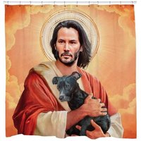 Funny Shower Curtain Keanu Reeves Shower Curtain