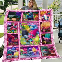 Personalized Name Trolls Blanket