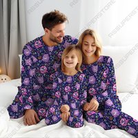Megar Gengar Cute Family Pajamas Gengar Ghost Matching Pajamas Set