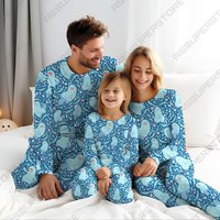 Quagsire Seal Blue Family Pajamas Set