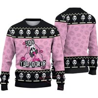 Scream Ghostface Boo You Horror No You Hang Up Ugly Christmas Sweater