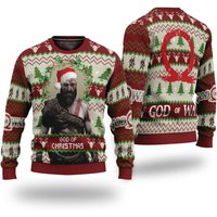 God Of Christmas, God Of W.ar Ugly Christmas Sweater