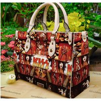 K I S S Rock Band Leather Bag, Rock Music Handbag