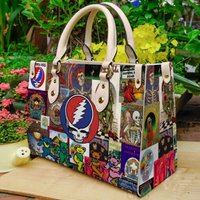 Dead Of The Grateful Handbag, Dead Of The Grateful Bag, Band Leather Handbag