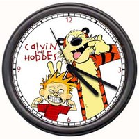 Calvin And Hobbes Tiger Boy Wall Clock