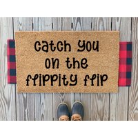 Catch You On The Flippity Flip Office Themed Doormat | Office Themed Front Doormat