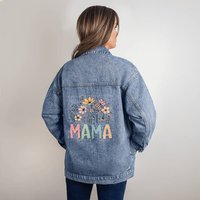 Mama Oversized Women's Dtg Denim Jacket