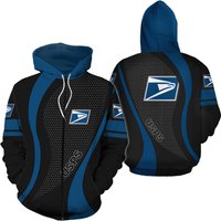 Postal Service Postal Worker 3d Printed Zip Hoodie