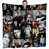 Kurt Cobain Celebrity Montage Fleece Blanket